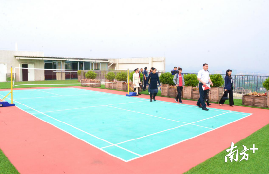 連州市人才驛站建設(shè)面積約1500平方米，功能齊全，配套完善。圖為健身運(yùn)動(dòng)場(chǎng)。黃津 攝