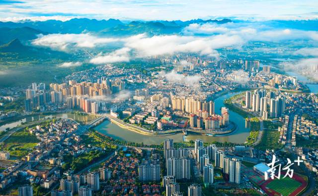 航拍連州城。黃慧誠 攝